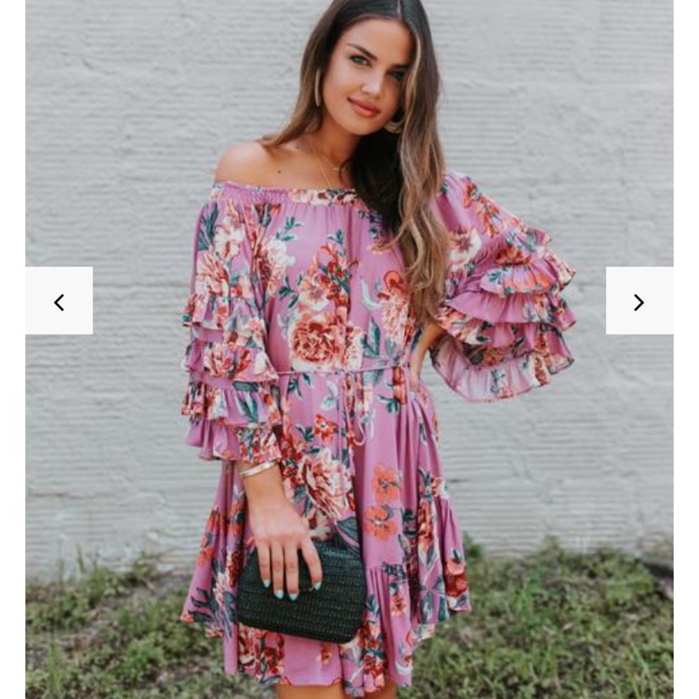 NWT Vici Collection Floral Off The Shoulder Dress